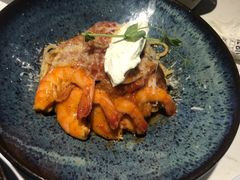 鲜茄茸大虾配马斯卡朋意大利面-BE BRIGHT KITCHEN(正佳广场店)