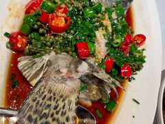 椒麻蒸桂花鱼-玫瑰厅上海菜(兴国路店)