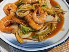 大虾烧白菜-1937青岛老味道·海肠捞饭·青岛菜(大鲍岛栈桥店)