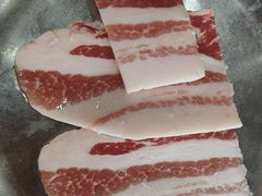 山蒜叶五花肉-牛信亭韩国料理·炭火烤肉(紫藤路店)