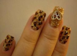 点击看大图 小小豹纹哦哦-指慕坊美甲造型