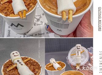 泡澡️雪人咖啡️也太可爱了吧