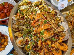 -东来菜馆•手抓海鲜家常菜•海鲜锅贴(鸽子窝店)