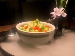 鸡头米炒芦笋尖-菩提素素食餐厅(晶郦馆店)