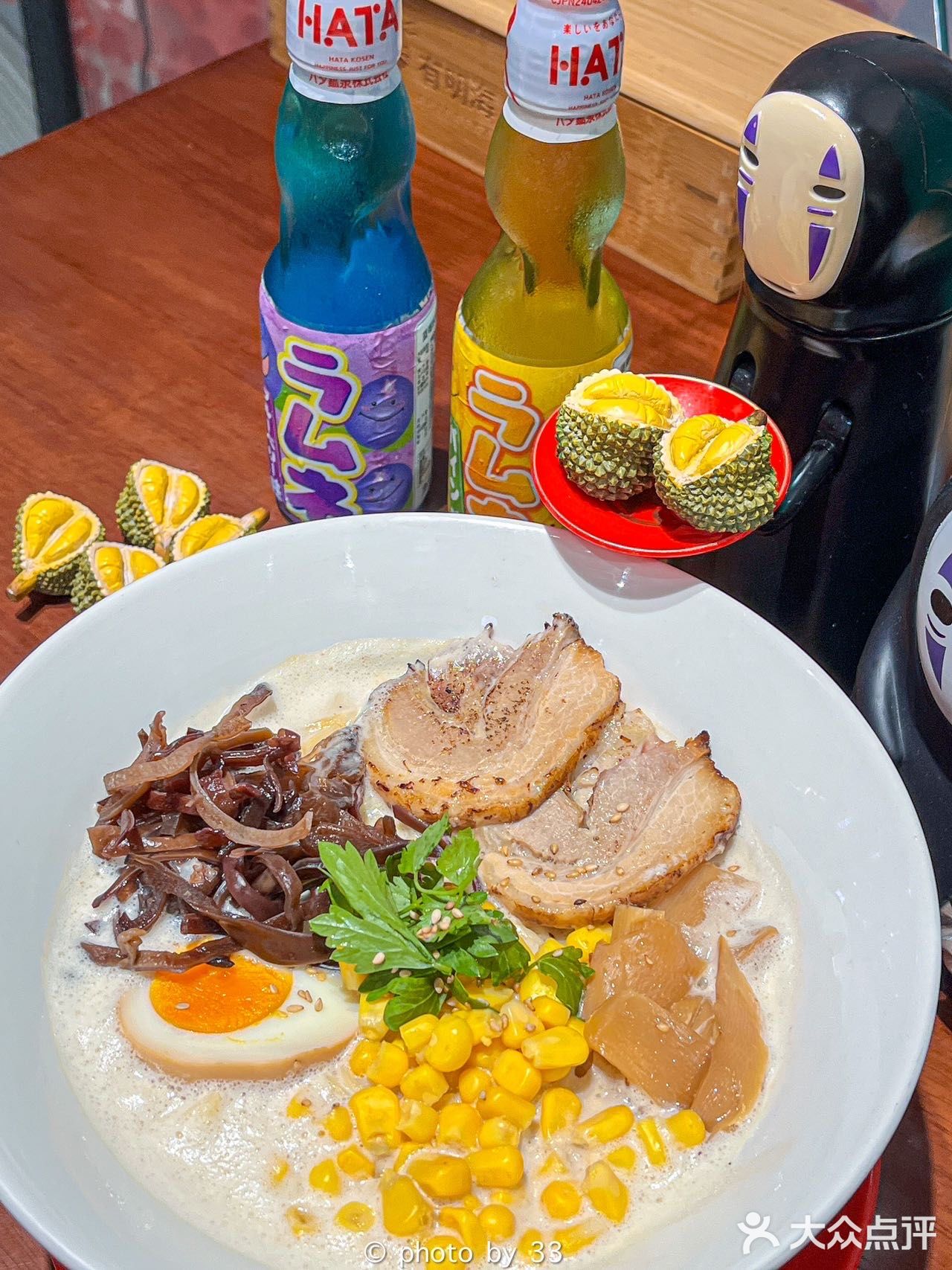 大连也能吃到榴莲拉面了!还能看到巨熊北北!!