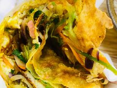 鸡蛋蔬菜肉煎饼-舞素卷菜煎饼.糁汤(万达金街店)