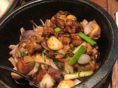啫啫黑椒牛仔粒-南拳十三姨·潮汕砂锅粥(世纪金源店)