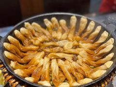 排骨豆角卷子-华盛园卷子王农家菜水库鱼
