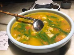 翡翠海鲜面疙瘩-绿茶餐厅(汇悦大融城店)