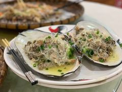 蒜蓉丝瓜蒸大蚌-农家鸡宴私房菜(城东店)