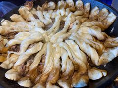 大公鸡粘卷子-华盛园卷子王农家菜水库鱼