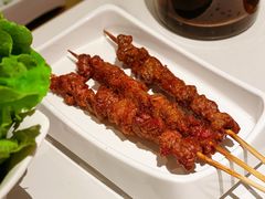 烤鲜牛肉串-左庭右院鲜牛肉火锅(新梅广场店)