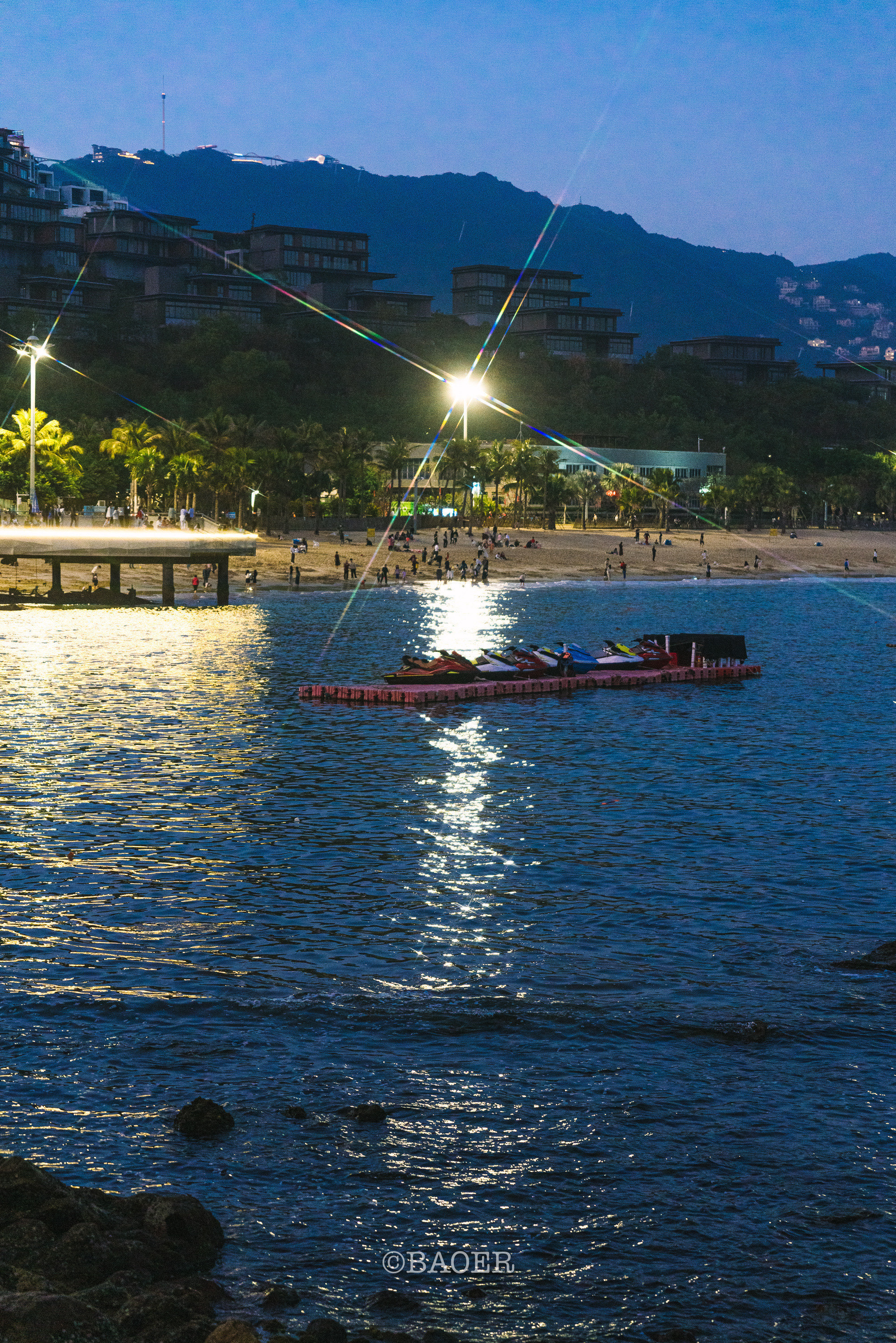 深圳夜晚大梅沙🌃