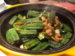 干菜肉末炒秋葵-闽上鲜·福建菜(龙湖滨江天街店)