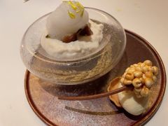 茅台冰淇淋配高粱米布丁-THE WANG王品(上海中心云端店)