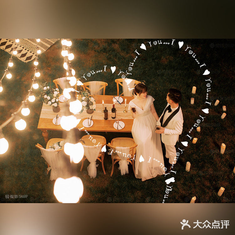 迪士尼在逃公主的夜景婚纱照✨幸福到骨子里