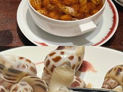 古越陈酿煮花螺-杭州西子湖四季酒店·金沙厅