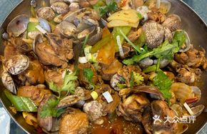 Chicken Stewed with Clams