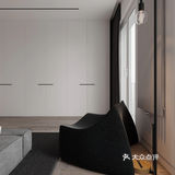 高级灰+粉色loft，全屋衣柜无把手，炫酷卫生间太惊艳！