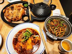 长豆角炒茶树菇-大厨小馆(华阳城店)
