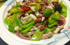 Spicy Stir-fried Octopus
