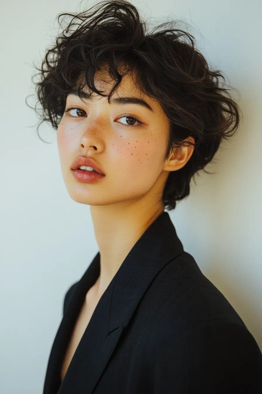 美到爆炸!超短发羊毛卷