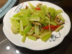 炒芹菜-天台徐家小吃