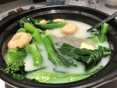 自家手打鱼腐浸时蔬-白云宾馆·白云轩中餐厅·匠心手制