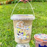 在北京路喝完这桶1L大的豆沙牛乳晚饭不用吃了