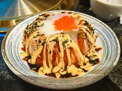 三文鱼流心熔岩饭-梦山水日本烧肉(五四广场店)