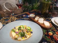 菌菇温泉蛋配土豆泥-第101座花园餐厅(湖滨88店)