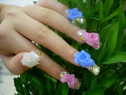 立体雕花新娘甲-浪漫美甲美睫