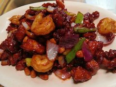 椒香虾仁爆鸡球-陈傻子餐厅(世纪都会店)