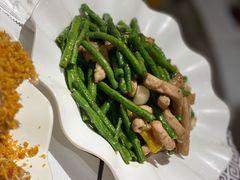 肉筋虾酱炒豆角-强记海鲜·大排档(蛇口新街店)