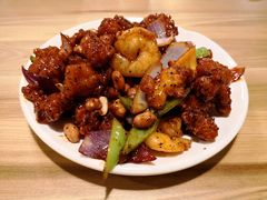 小椒香虾仁爆鸡球-陈傻子餐厅(世纪都会店)