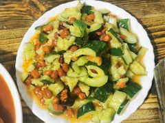 -陕北农家小吃风干羊肉剁荞面