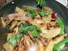 干锅基围虾-吴越荣记苏州菜·松鼠桂鱼100%活鱼现做(斜塘老街店)