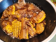 玉米烧排骨-刘胖子家常菜·蹄花焖藕(中南店)