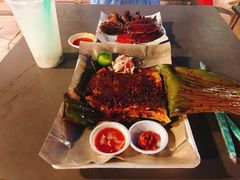 烤魔鬼鱼-东海岸人工湖美食村