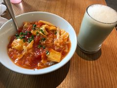 土鸡蛋番茄烩散花焖饭-村外有星光小食铺(长嘉汇店)