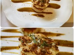 深海扇贝配金色花菜水瓜柳-Jean Georges