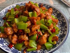 辣子肉丁-北大地皖峰饭馆