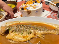 家常烧海鲜大黄花鱼-船歌·鱼水饺青岛菜(黄岛珠江路店)