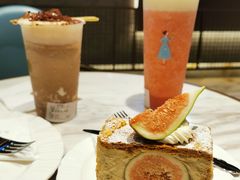 无花果·焙茶拿破仑酥-KNOTKNOT珞珞·日式甜品(K11店)