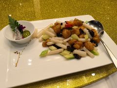 湖湖藕尖爆炒掌中宝-广州塔晖粤轩中餐厅