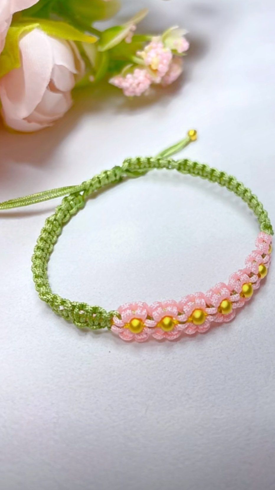 手工编织手链真心赞