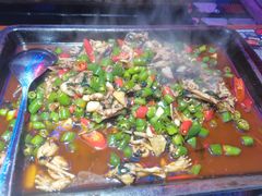 紫苏牛蛙鱿鱼平锅-蘭奢雅集·江浙菜(青山江滩店)