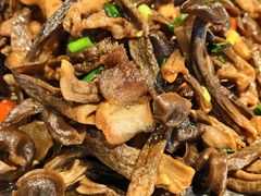 松茸菌炒肉-雀舞云南菜(天津天河城购物中心店)