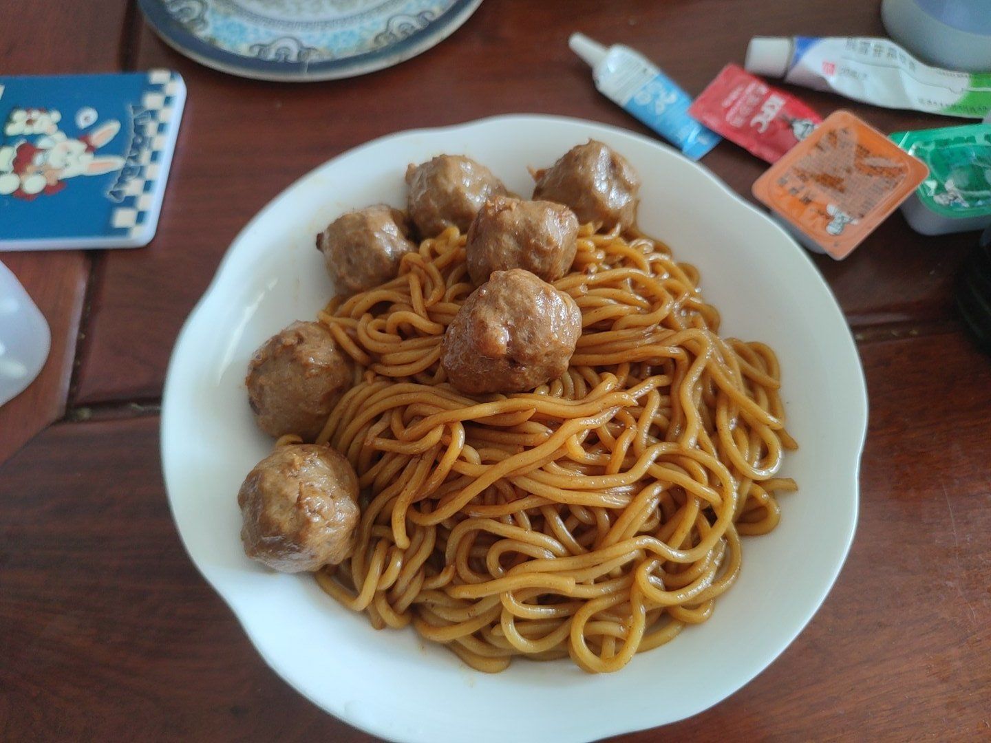 自己家的奥尔良烤鸡腿➕车仔面,味道真是绝了!大爱美食