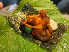海苔-红辣椒八爪鱼特色韩国料理